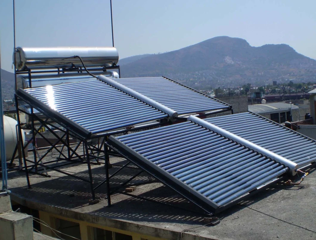 Non Pressure Solar Collector with 20 Vacuum Tubes